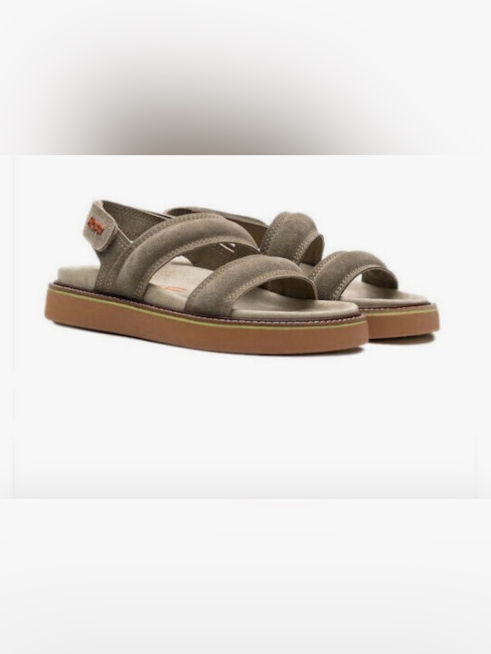 HOFF Road Leather khaki sandals women’s Sz 39/8